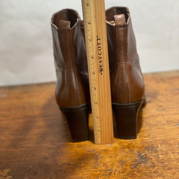 Antonio Melani Brown Leather Ankle Boots 6 Parlor - Picture 13 of 14
